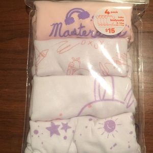 3/$15 Joe fresh lot 4 onesie pink baby girl shower